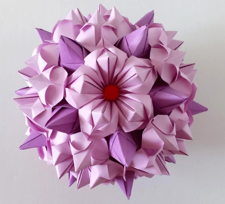 5 petals origami flower #1