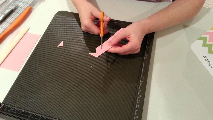 Chevron Tutorial,  Julie Makes Cards