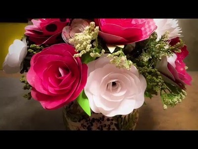 Cricut Paper Rose Bouquet Tutorial