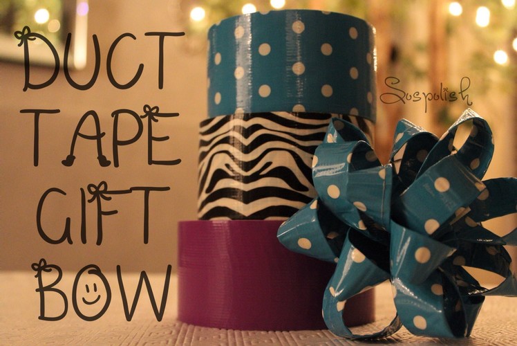 DIY: Holiday Duct Tape Gift Bow