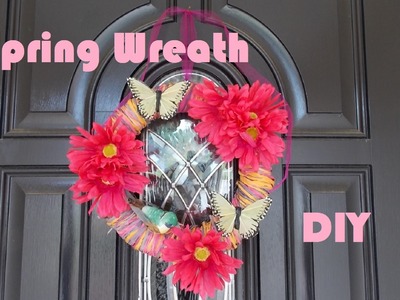 Dollar Tree Spring Wreath DIY Tutorial