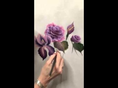 Donna Dewberry at the Creative Painting Convention Prima Flo Roses