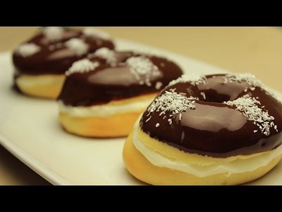 Easy Homemade Baked Chocolate Ring Donuts Recipe
