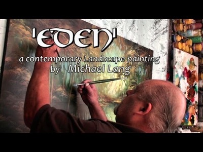 'EDEN' Landscape Art Modern Contemporary Painting Mix Lang How to DEMO