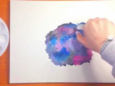 Galaxy Watercolor Painting Tutorial