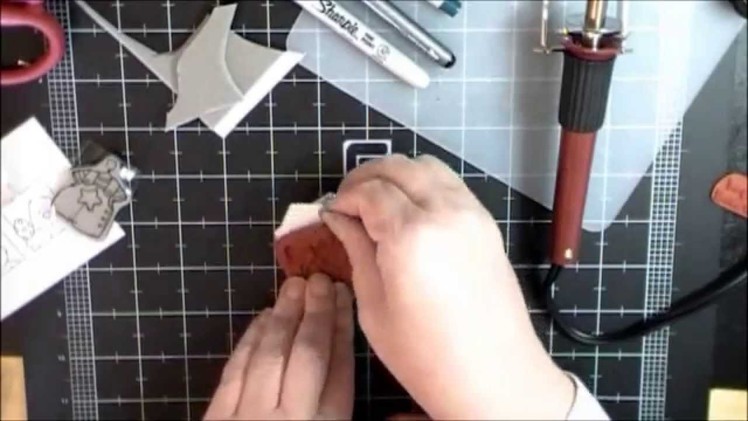 Hot Knife Techniques for Mounting Red Rubber Stamps