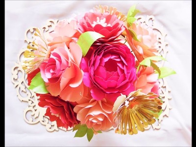 How to build a paper flower bouquet- Part 2