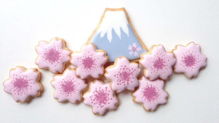 How To Decorate Mount Fuji and Sakura Cookies!