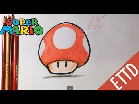 How To Draw Super Mario Bros Mushroom Easy Things To Draw
