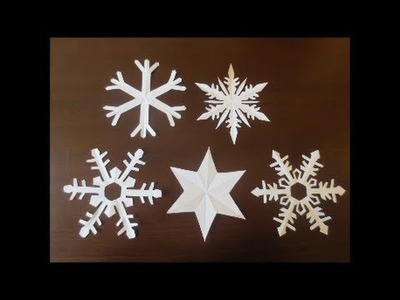 How to fold paper snowflakes
