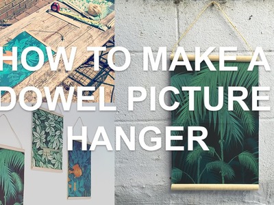 How To Make A Dowel Picture Hanger | DIY Wooden Photo Frame | Chris Martin