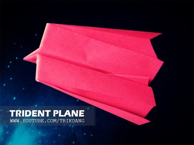 How to make a PAPER AIRPLANE that FLIES - Simple Origami for Kids| Trident