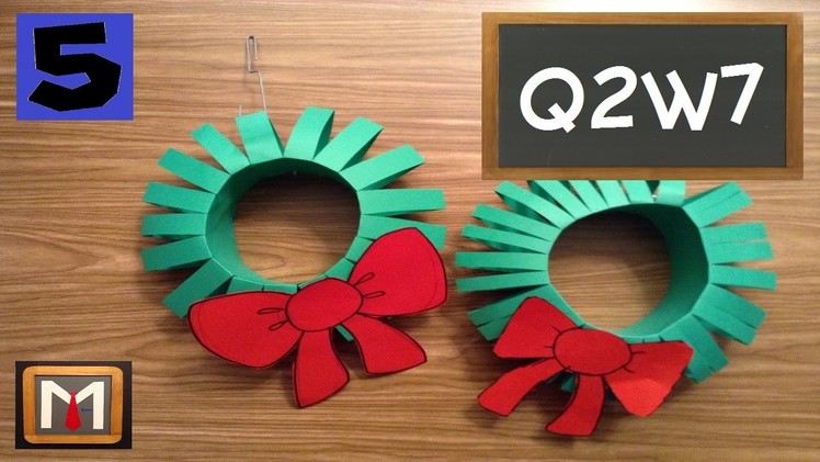 How to Make a Paper Christmas Wreath