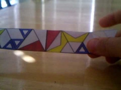 How to make a paper flexagon