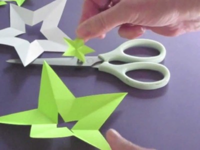 How to Make A Perfect Star With ONE Cut - Bonus: Make a Star in the Middle of Star
