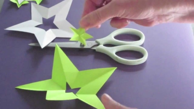 How to Make A Perfect Star With ONE Cut - Bonus: Make a Star in the Middle of Star