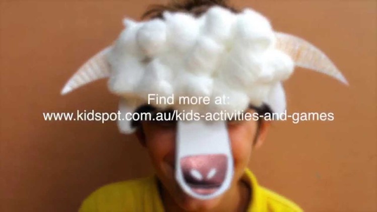 How to make a sheep mask for Chinese New Year