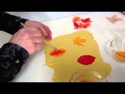 How to make wafer paper leaves for cake decorating