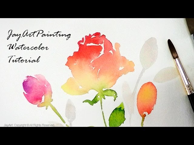 Rose Watercolor Painting Tutorial - Level 3