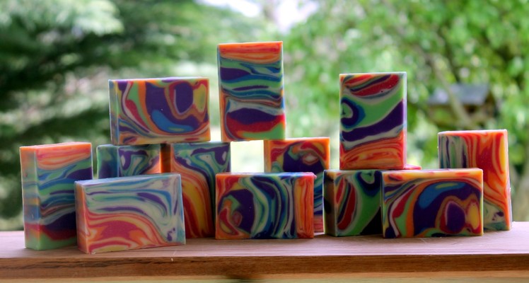 Soap Challenge - Making and Cutting the Spinning Swirl