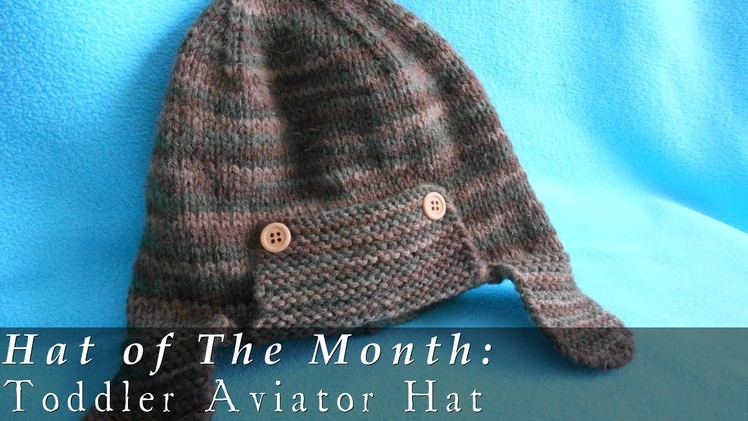 Toddler Aviator Hat { Knit }