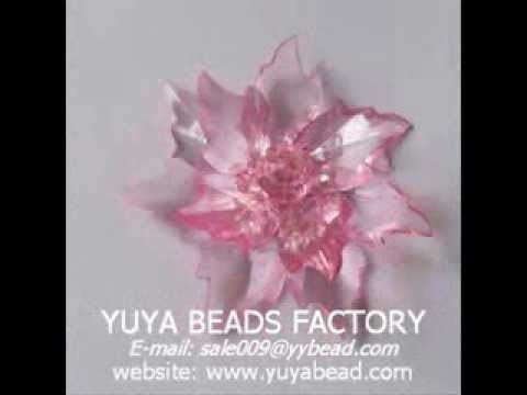 Acrylic bead flower bouquet Hair flower