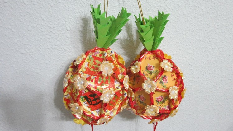 CNY TUTORIAL NO. 13 - How to make a Red Packet (Hongbao) pineapple