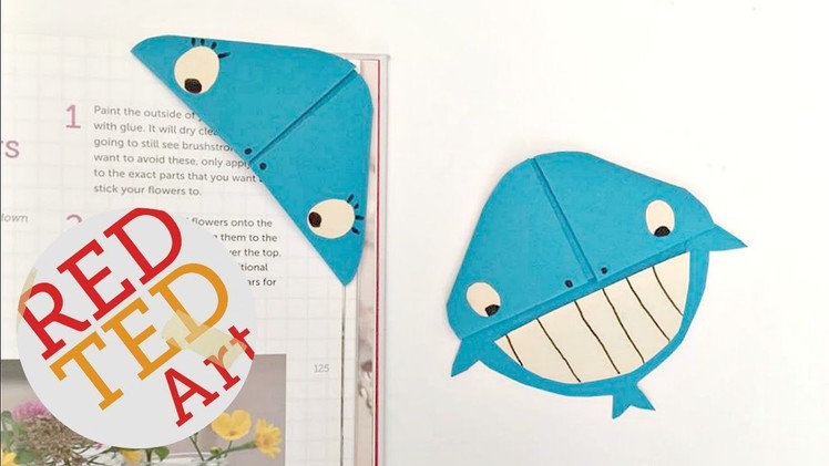 Easy Whale Bookmark Corner DIY