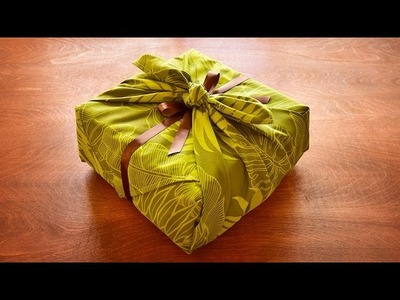Gift Wrapping in One Minute!? Beautiful Fabric Wrapping for Lunch Box, Gift Box, and Many More!