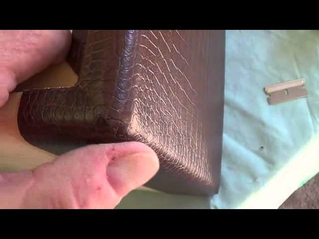 How to Cover a Cabinet with Tolex or Leatherette. . .Part 2