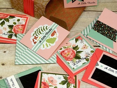 How to make 3x3 Cards and Envelopes for the Shine on Gift Box