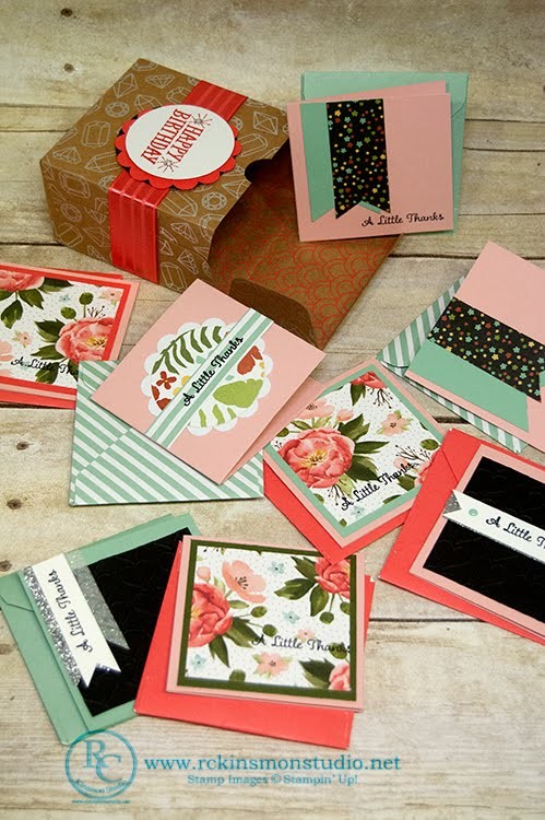 How to make 3x3 Cards and Envelopes for the Shine on Gift Box