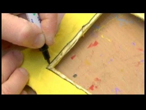 How to Make a Personalized Picture Frame : Edges of Picture Frame