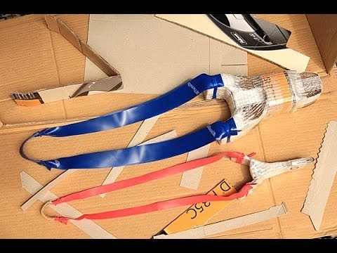 How to make a powerful paper cardboard slingshot for steel BB's