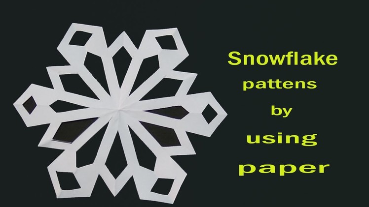 How to make a snowflake designs