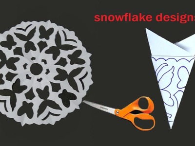 How to make paper snow flakes,