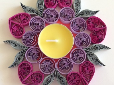 How to make Quilling Candle Holder