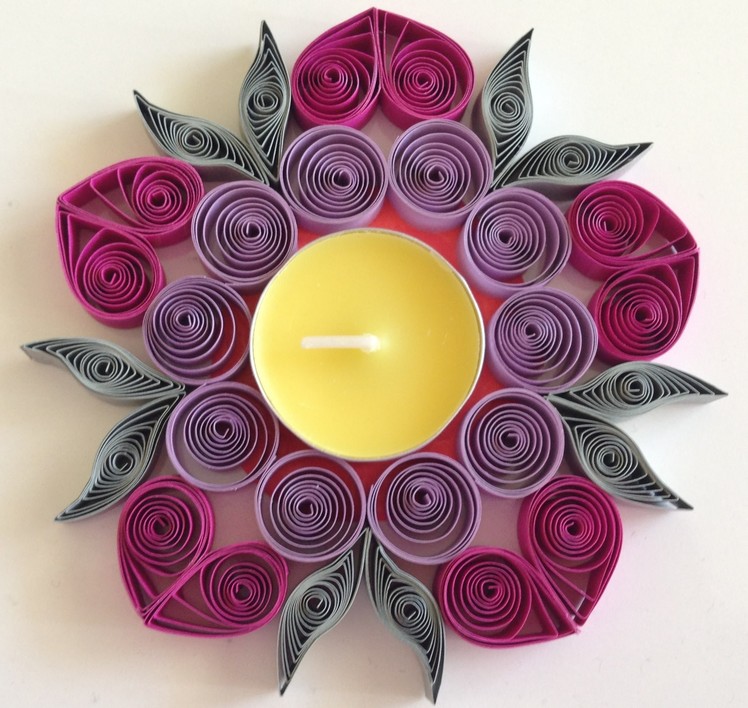 How to make Quilling Candle Holder