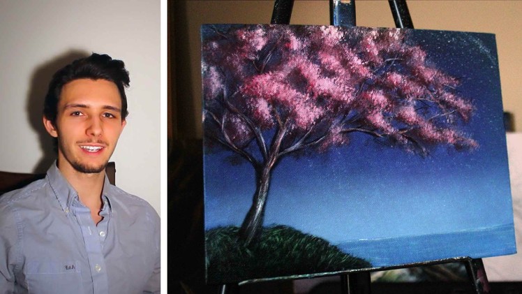 How to paint a cherry blossom tree! A basic speed painting tutorial of a cherry tree for beginners