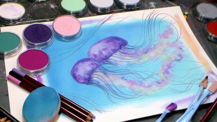 Jellyfish Pan Pastel Beginner Painting Tutorial