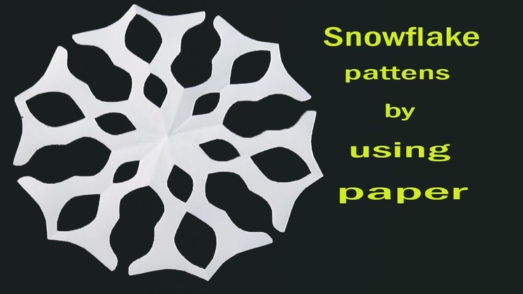 Make paper snowflakes