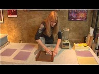 Making Handmade Paper : Handmade Paper Drying