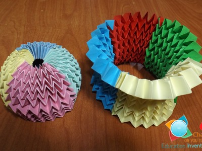 Origami Magic ball-tutorial- multi color method