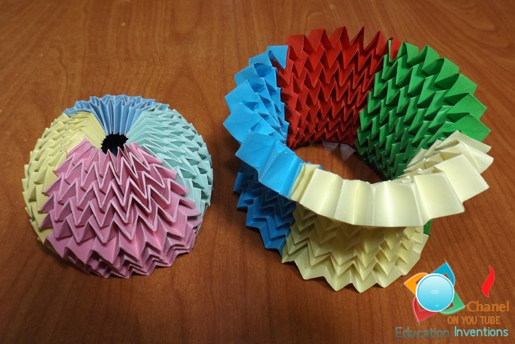 Origami Magic ball-tutorial- multi color method