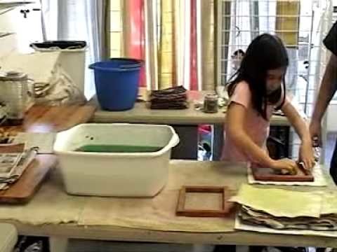 Paper Making with Lonnie and Jacqueline