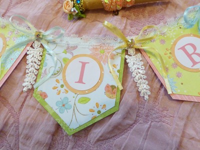 Spring.Easter style Banner, Cards and Pegs with Seriously Scrapping