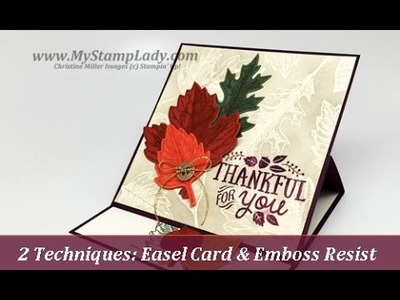 Stampin' Up! Two Techniques With Vintage Leaves