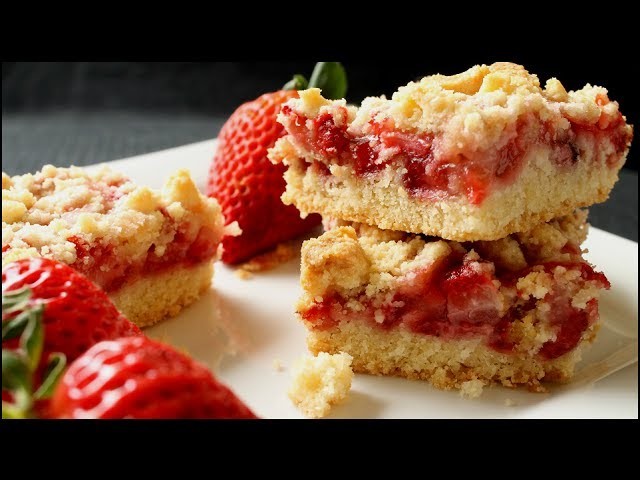 Strawberry Crumb Bars - Crumb Bars Recipe