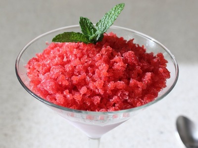 Strawberry Granita Recipe - Frozen Italian Fruit Dessert