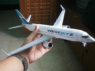West Jet Boeing 737-800 Papercraft